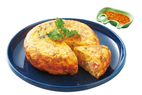 Pan-fried Seafood Omelette