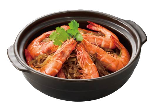 鮮蝦寬粉煲(大)