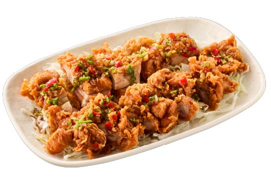 Fried Chicken Leg with Spicy Pepper Sauce