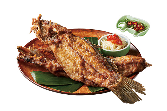 Fried Sea Bass with Fish Sauce